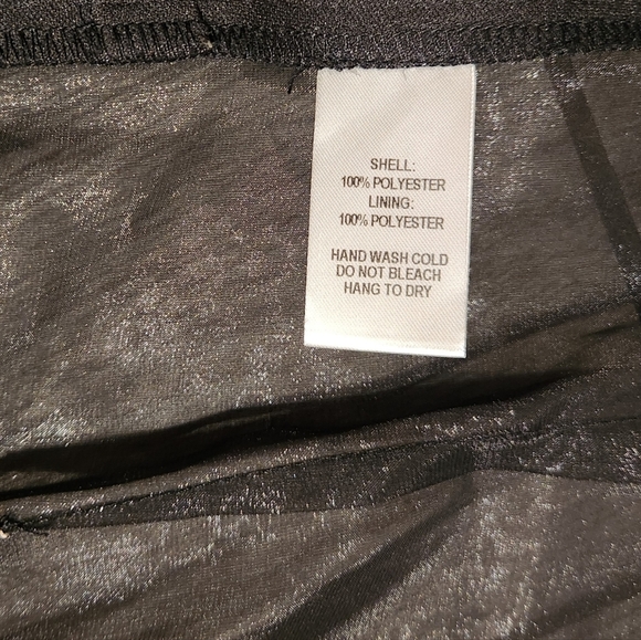 Lulu's Master of Style Black Puff Sleeve Cropped Wrap Top XS Bow Sheer Goth - Picture 10 of 14